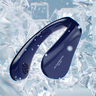 목 뜨거워진 요법 잎이 없는 핸즈프리 셔어츠의 깃 팬을 매다는 4W 가지고 다닐 수 있는 USB 팬