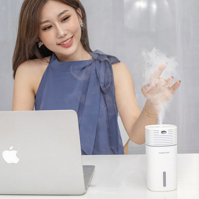 H2o 500 밀리람베르트 초음파 공기 가습 장치 테이블 표면 LED 라이트 아로마 출조 USB 전력