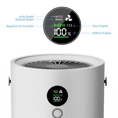 10000mAh 세대 공기 정제 장치 AP01 현명한 H13 진실 Hepa 백인