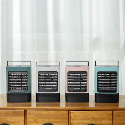 LED 라이트 2000mAh 배터리 냉각과 ABS 작은 휴대용 공기 에어컨