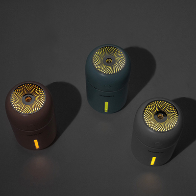 USB 가지고 다닐 수 있는 시원하 안개 가습기 280 밀리람베르트 따뜻한 집 밤 라이트 카