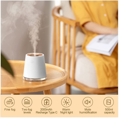 1 가습기에서 USB LED 작시원하 안개 가습기 500 밀리람베르트 2000 mah 재충전이 가능한 2