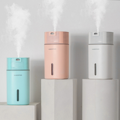 H2o 500 밀리람베르트 초음파 공기 가습 장치 테이블 표면 LED 라이트 아로마 출조 USB 전력